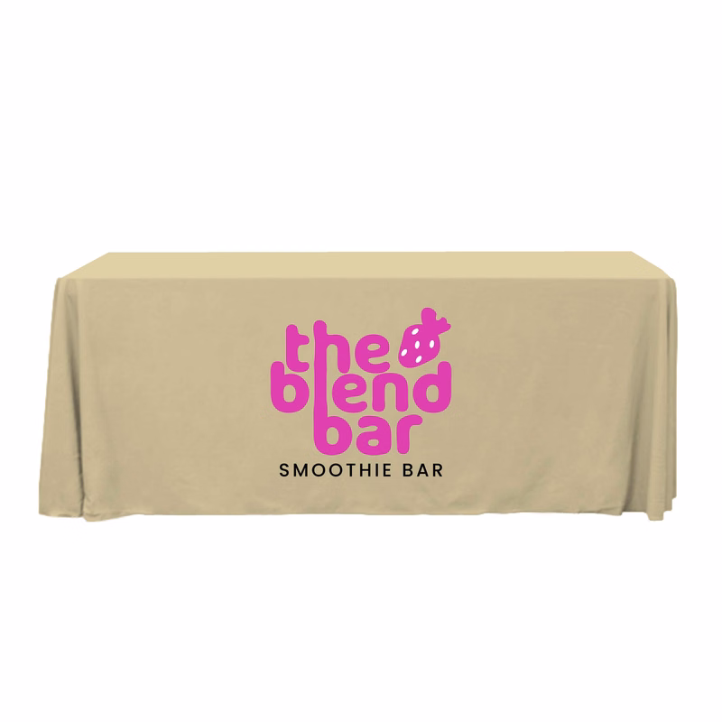 6 ft. Throw PolyKnit Table Cover (Full Color Logo)