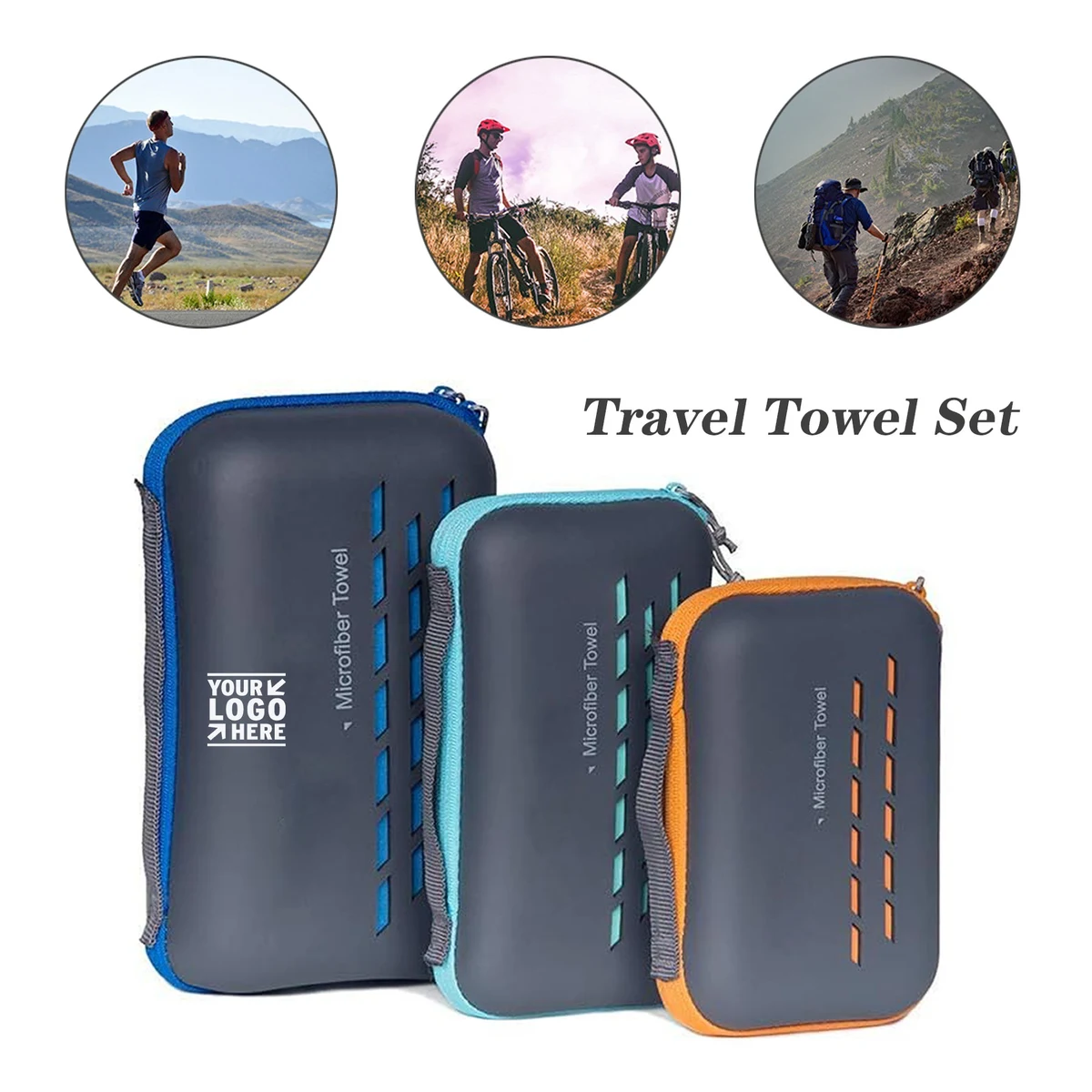Travel Soft Super Absorbent Fast Drying Microfiber Camping Hiking Towel for Beach Gym Backpack 1