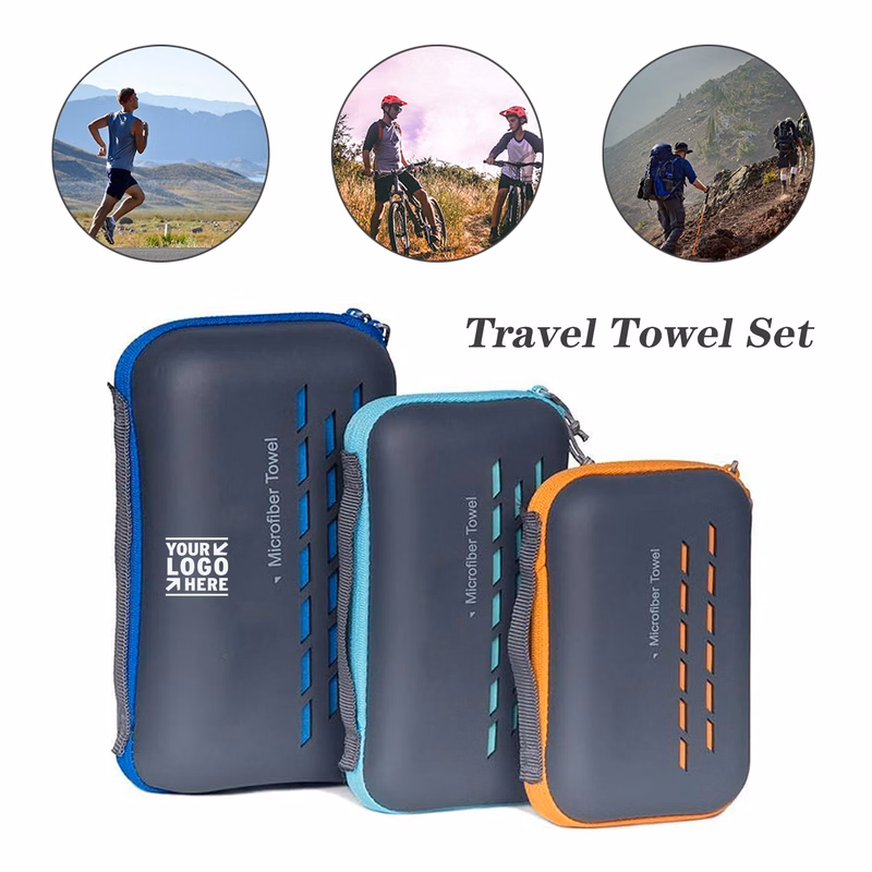 Travel Soft Super Absorbent Fast Drying Microfiber Camping Hiking Towel for Beach Gym Backpack