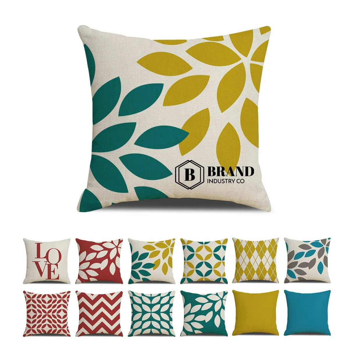 Full Dye Sublimation Throw Pillow Cover Cushion 1