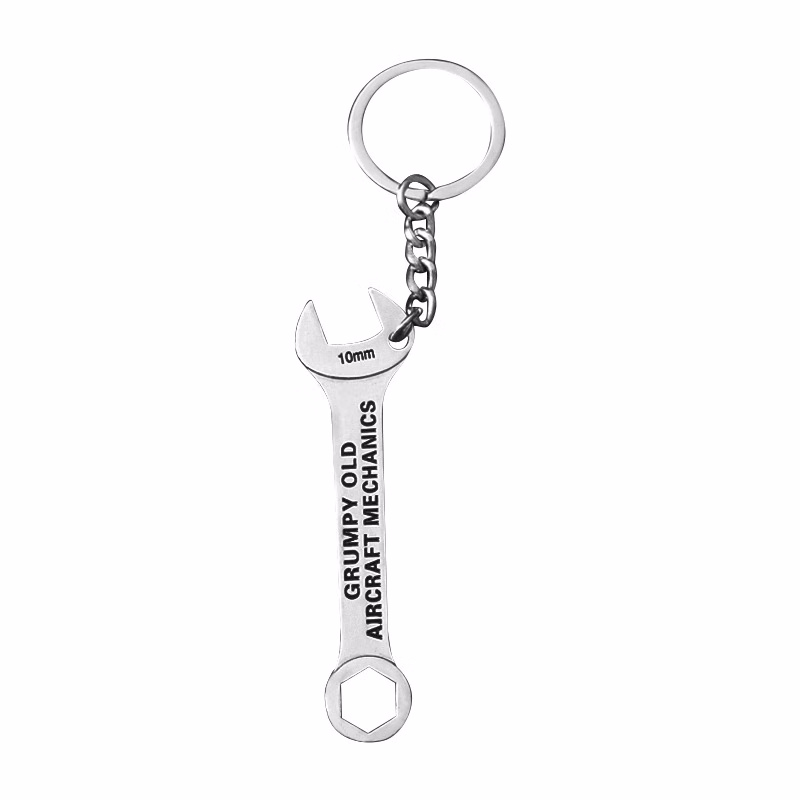 Spanner Shaped Keychain