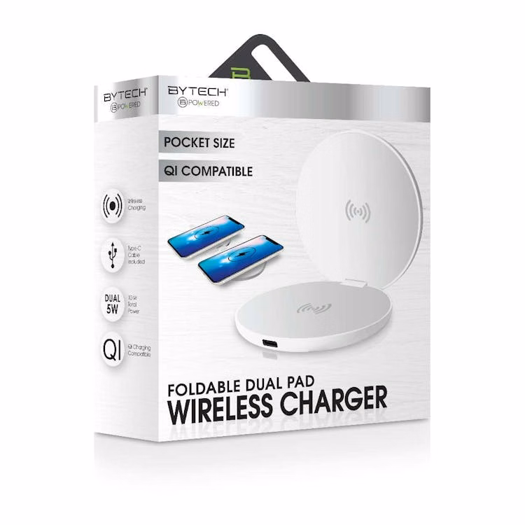 Dual Pad Wireless Charger - Assorted Colors