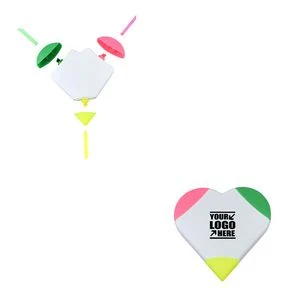 Heart Shaped Fluorescent Pens Highlighters 1