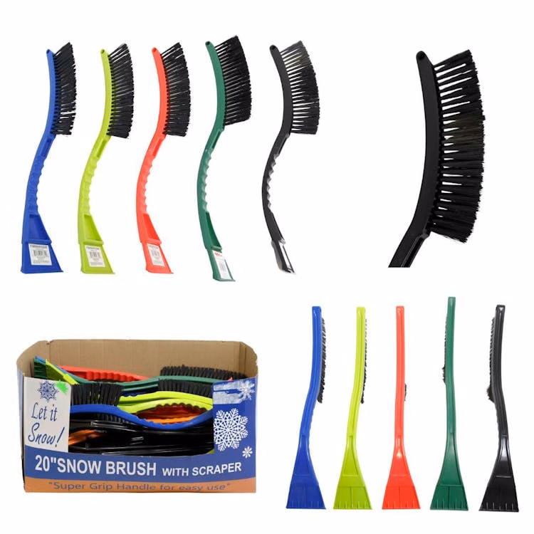 Snow Brush with Ice Scraper Assorted - 20"