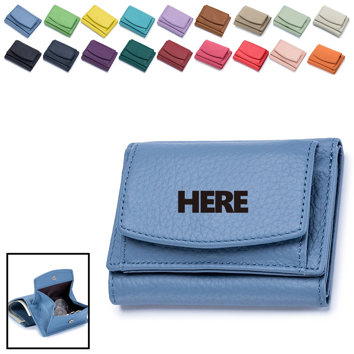 Small RFID Blocking Genuine Leather Wallet 1