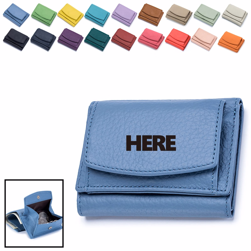 Small RFID Blocking Genuine Leather Wallet