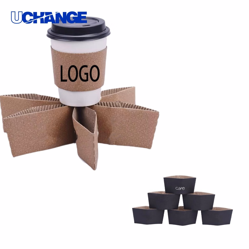 Kraft Paper Coffee Cup Cover Insulated Sleeve
