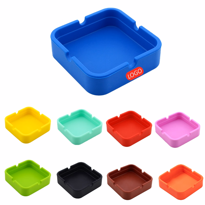 Square Silicone Ashtray