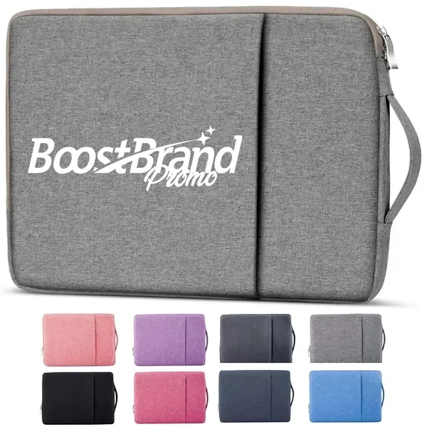 Custom 15.6 Inch Padded Laptop Tablet Sleeve with Zipper — Device Protection 1
