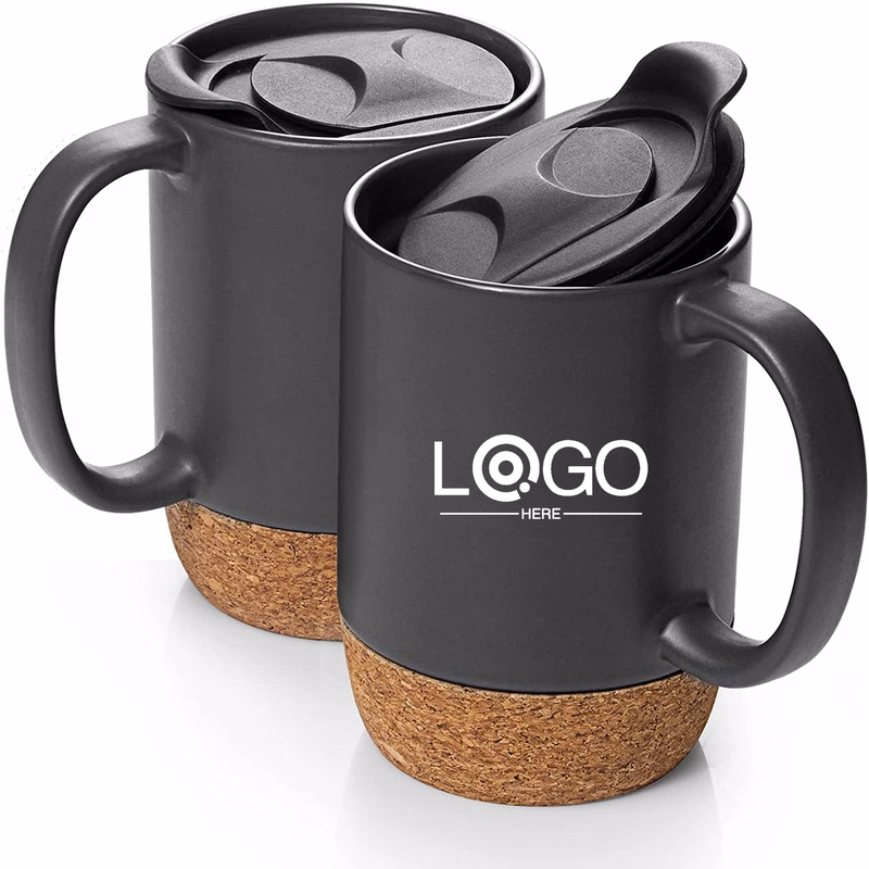 Ceramic Mug with Insulated Cork Bottom