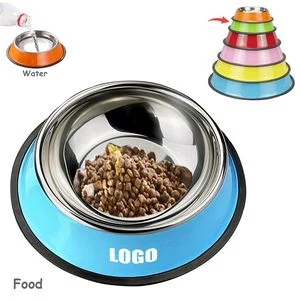 17cm Colorful Steel Pet Bowl Food Tray 1