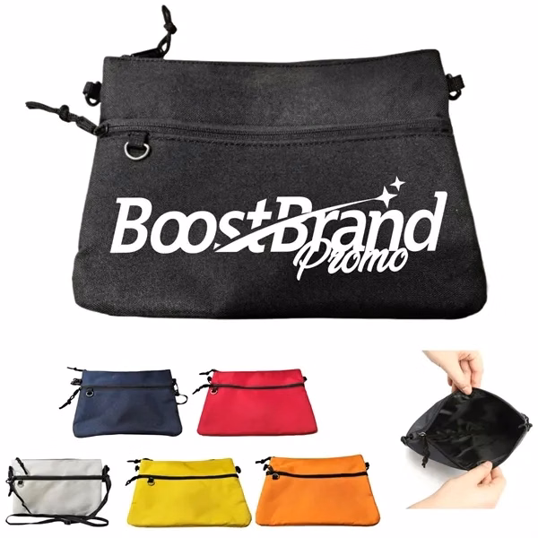 Custom Large Capacity Shoulder Bag with Front Pocket — Outdoor Activity Companion