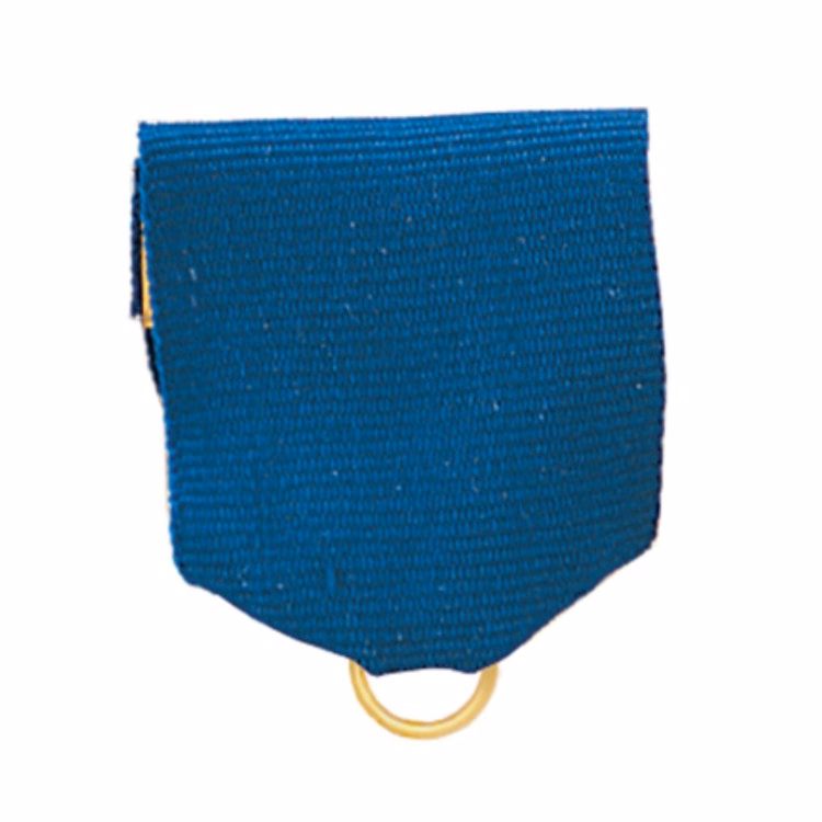 Solid Blue Pin Drape Ribbon with Jump Ring