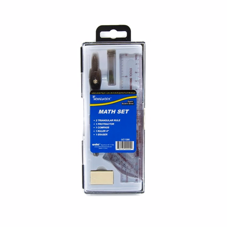Math Sets - 8 Piece Carrying Case