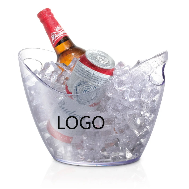 4L Clear Champagne Bottles Ice Bucket 1