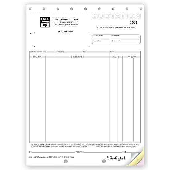 Quotation Forms 1