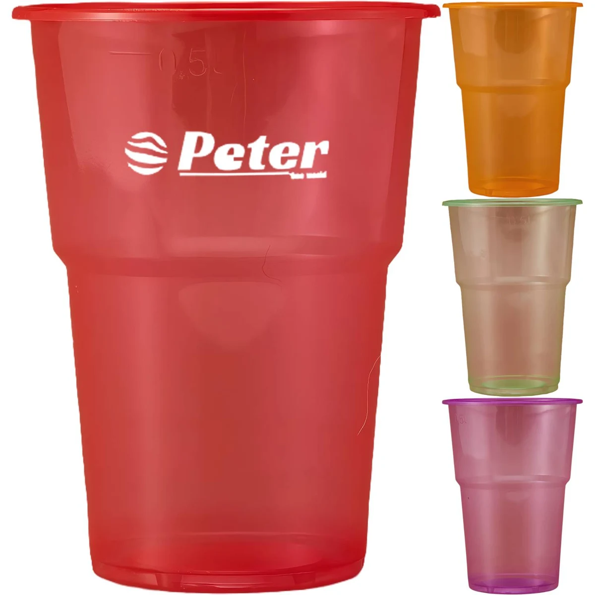 16oz Thickened Disposable Plastic Cup 1