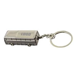 Unique Bus Shaped Alloy Key Chain With Split Ring 1