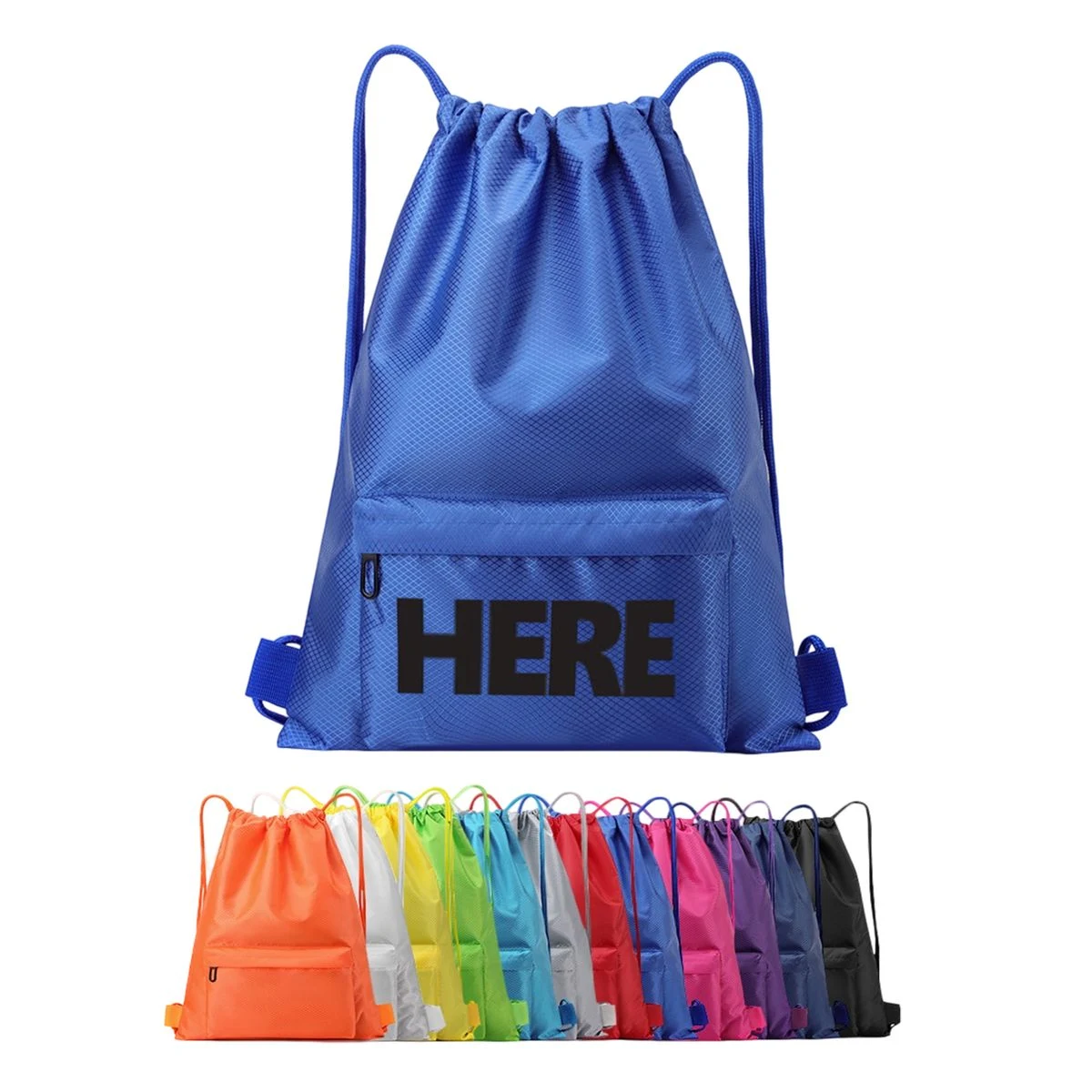 Water Resistant Drawstring Sports Backpack 1