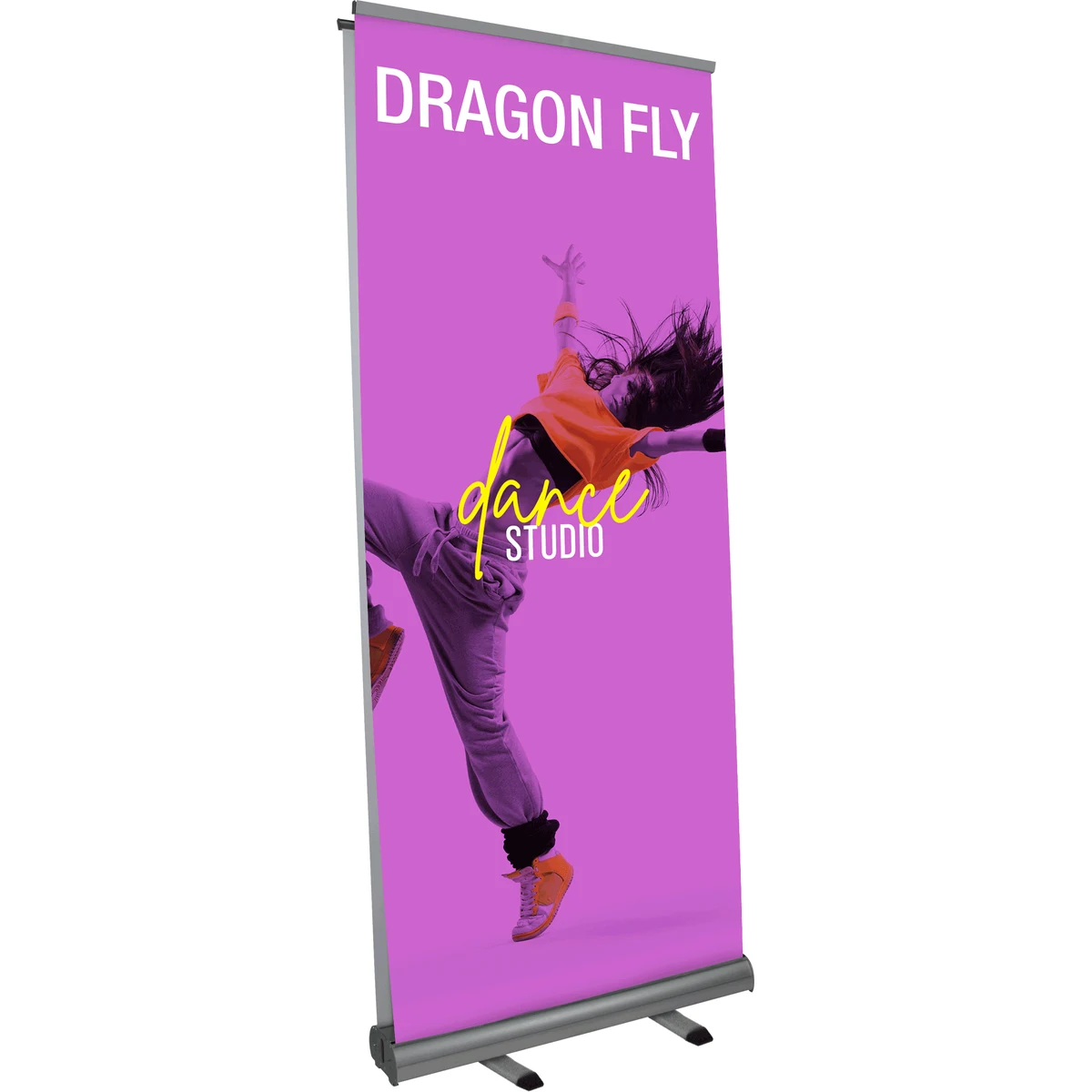 Dragon Fly Silver Retractable Banner Stand 1