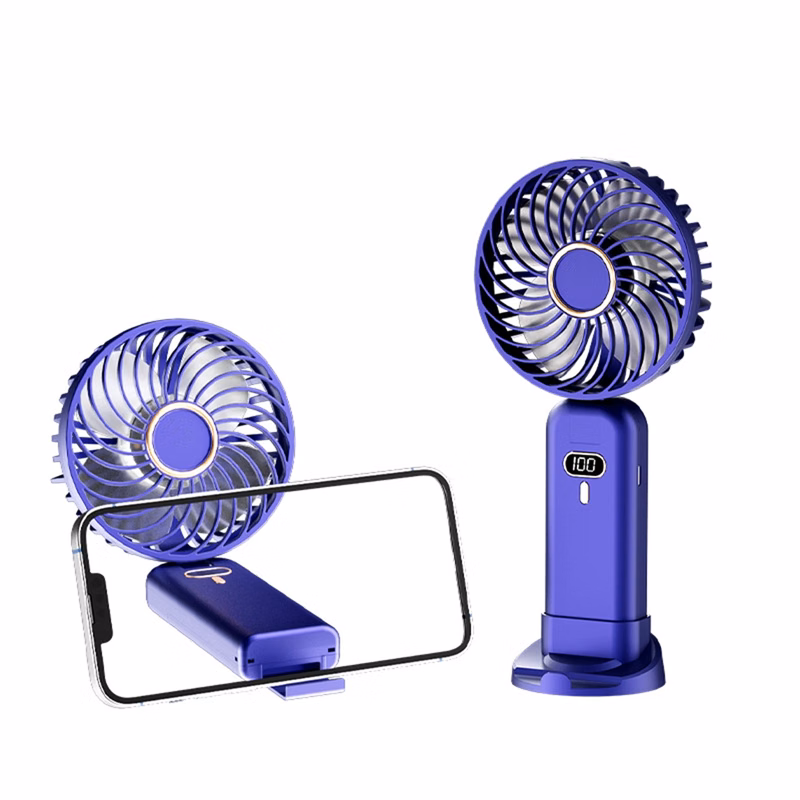 3000 mAh Folding Stand Fan with Digital Display