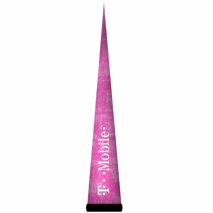 AirePin™ LED Inflatable Column, Cones_Magenta T- Mobile - 10'H
