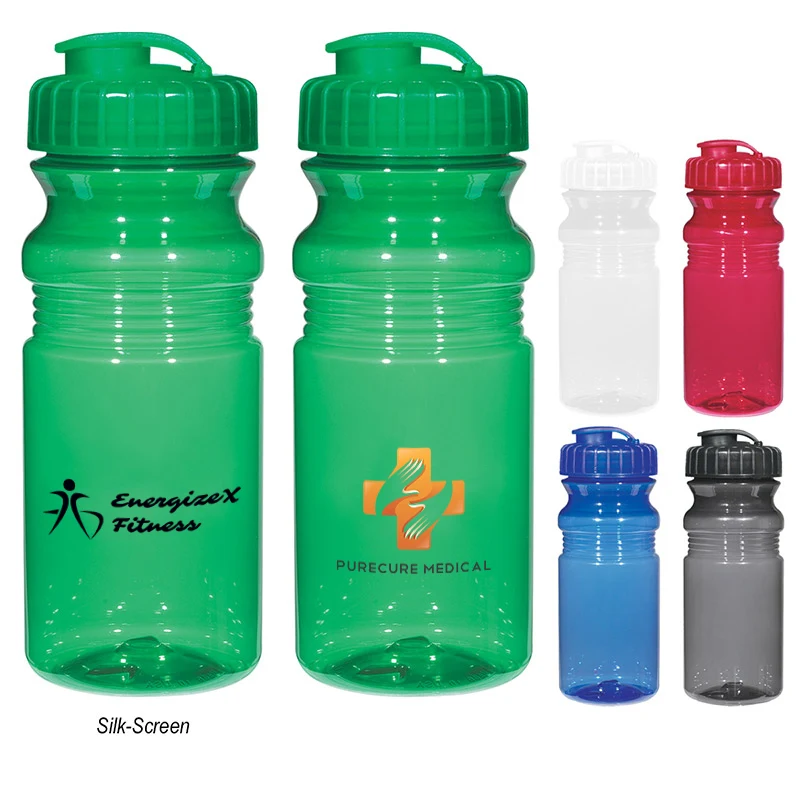 Poly-Clear? 20 Oz. Fitness Bottle With Super Sipper Lid 1