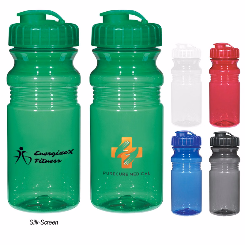 Poly-Clear? 20 Oz. Fitness Bottle With Super Sipper Lid