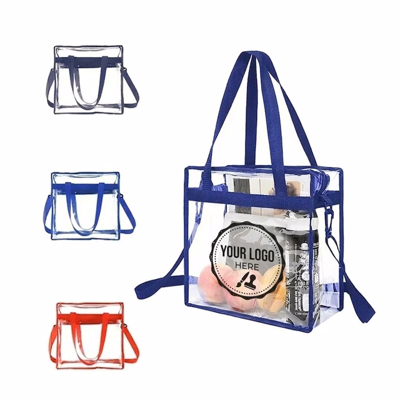 Customizable Large Clear PVC Tote Bag