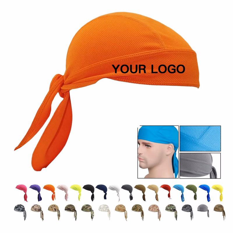 Sweat Absorbent Pirate Style Headwrap Cap