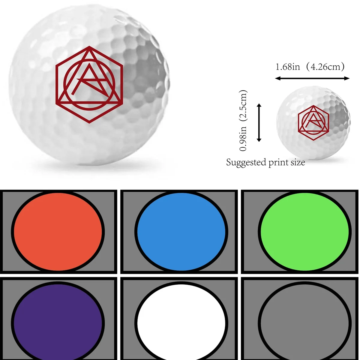 Double Type Resin Rubber Practice Golf Balls 1
