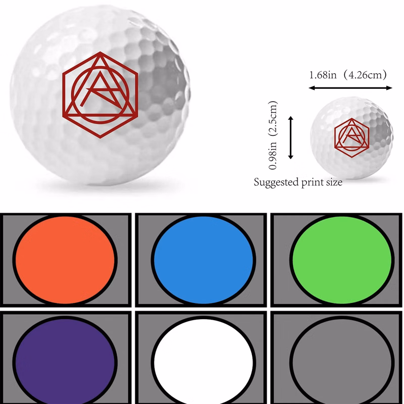 Double Type Resin Rubber Practice Golf Balls