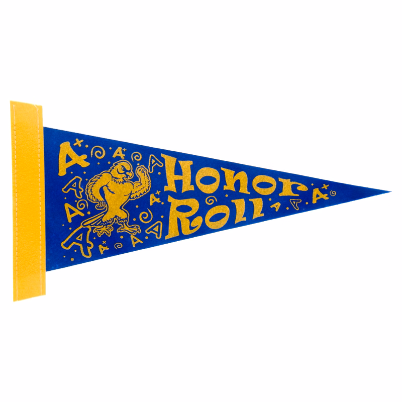 5" x 12" Colored Felt Pennant