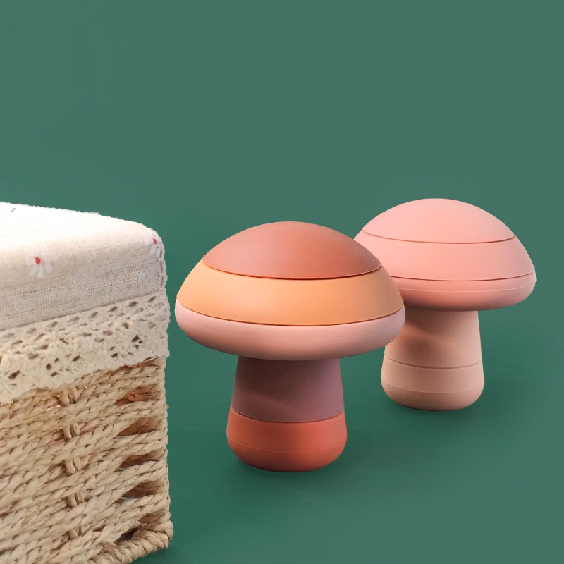 Silicone mushroom building blocks
