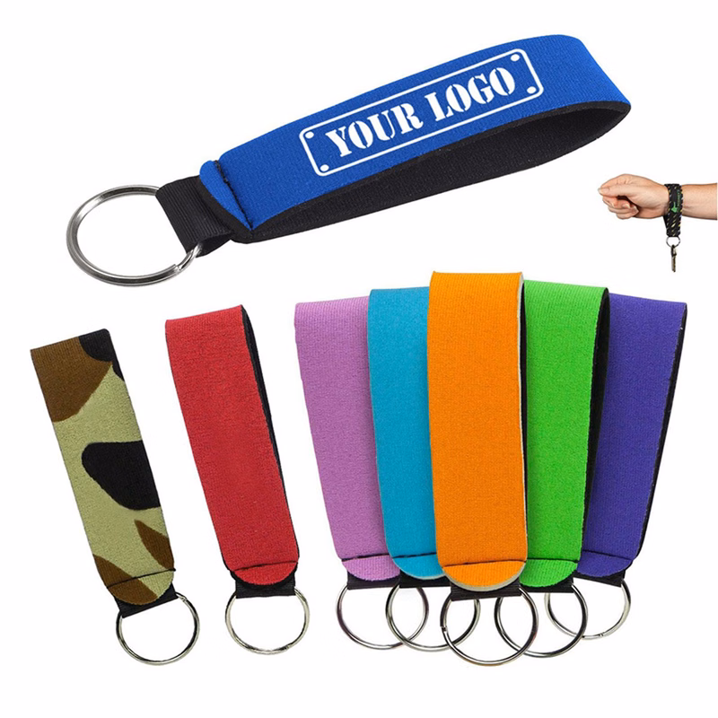 Neoprene Wristband With Key Ring (direct import)