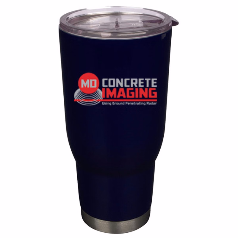 32 oz Pro32 Navy Blue Vacuum Insulated Stainless Steel Travel Mug with Clear Lid