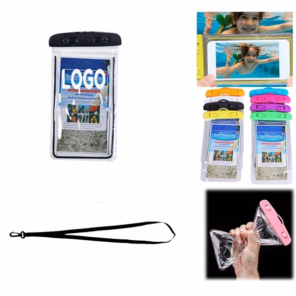 Custom Waterproof PVC Phone Pouch with Touchscreen — 6.7-Inch Outdoor Protection