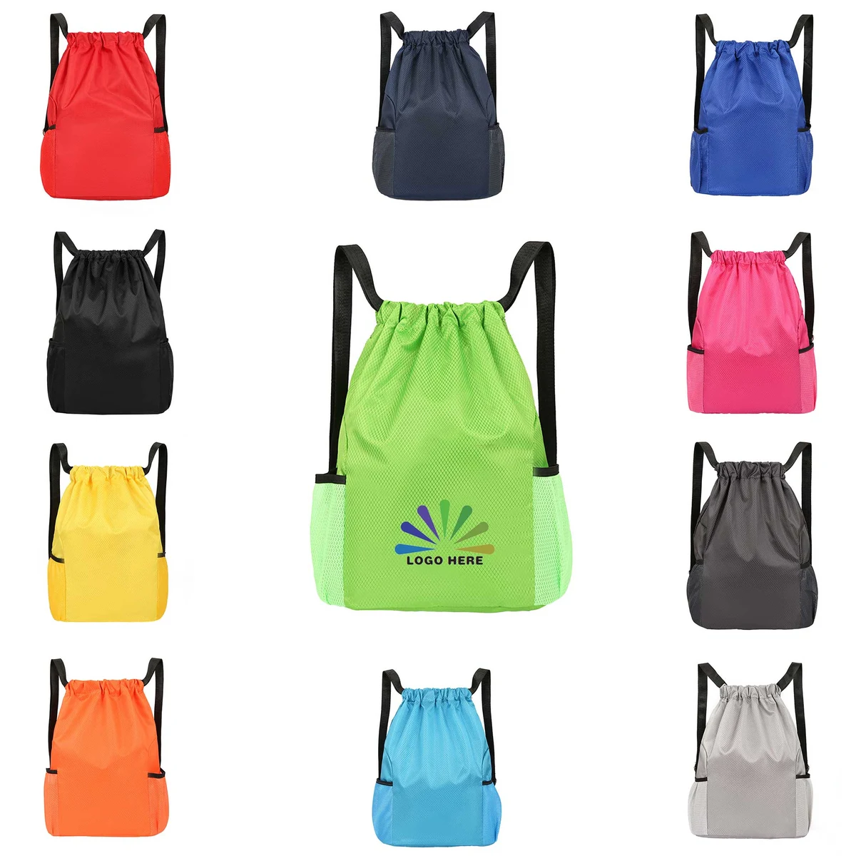 Sports Drawstring Backpack Bag 1