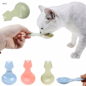 Pet Feeding Spoon With Hat Face Design