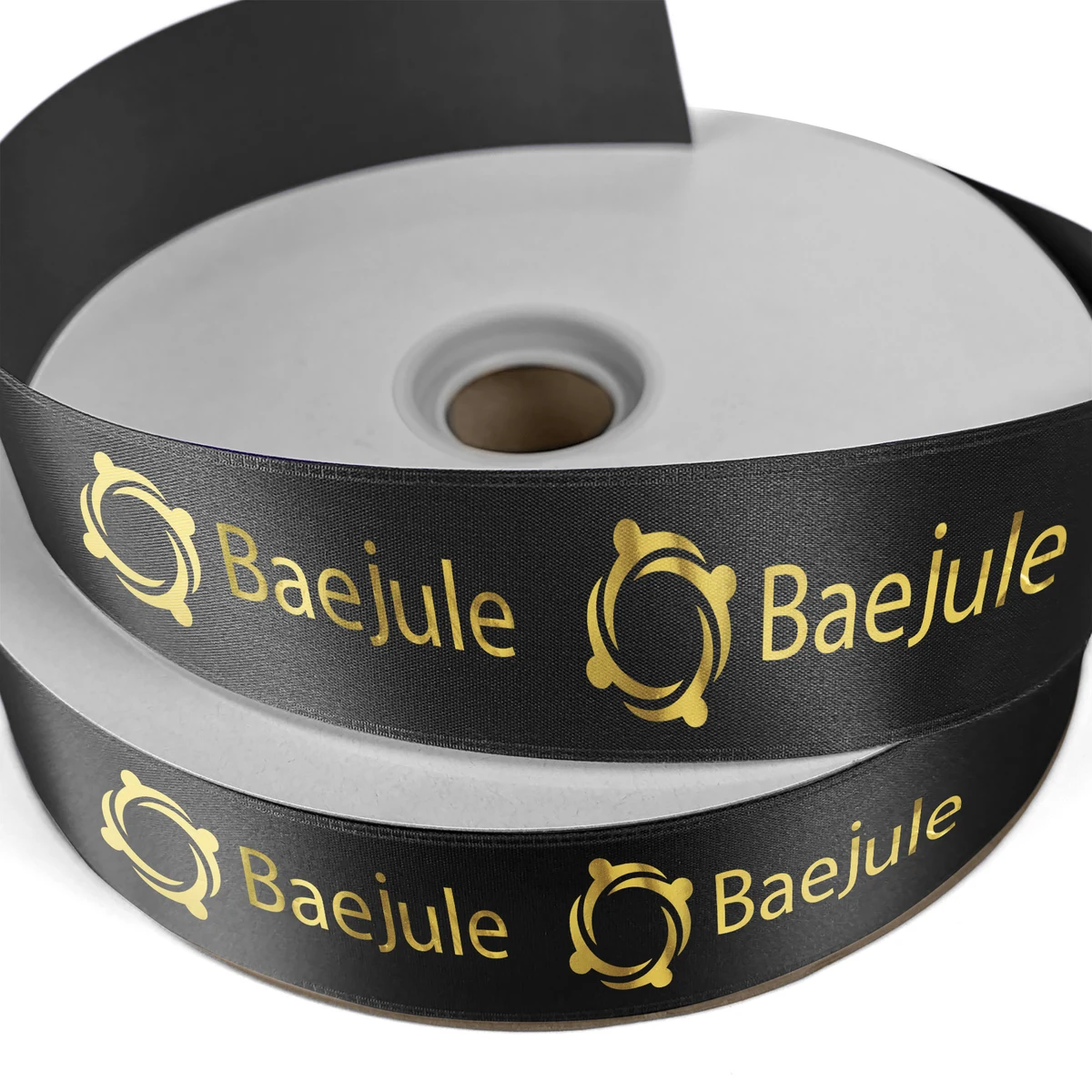 1 1/2" Badge Satin Ribbon - 100yd Roll - Foil Print 1