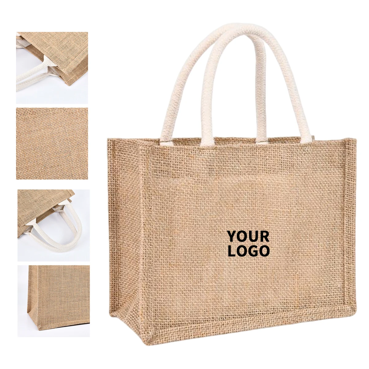 Jute Material Environmental Protection Tote Bag 1