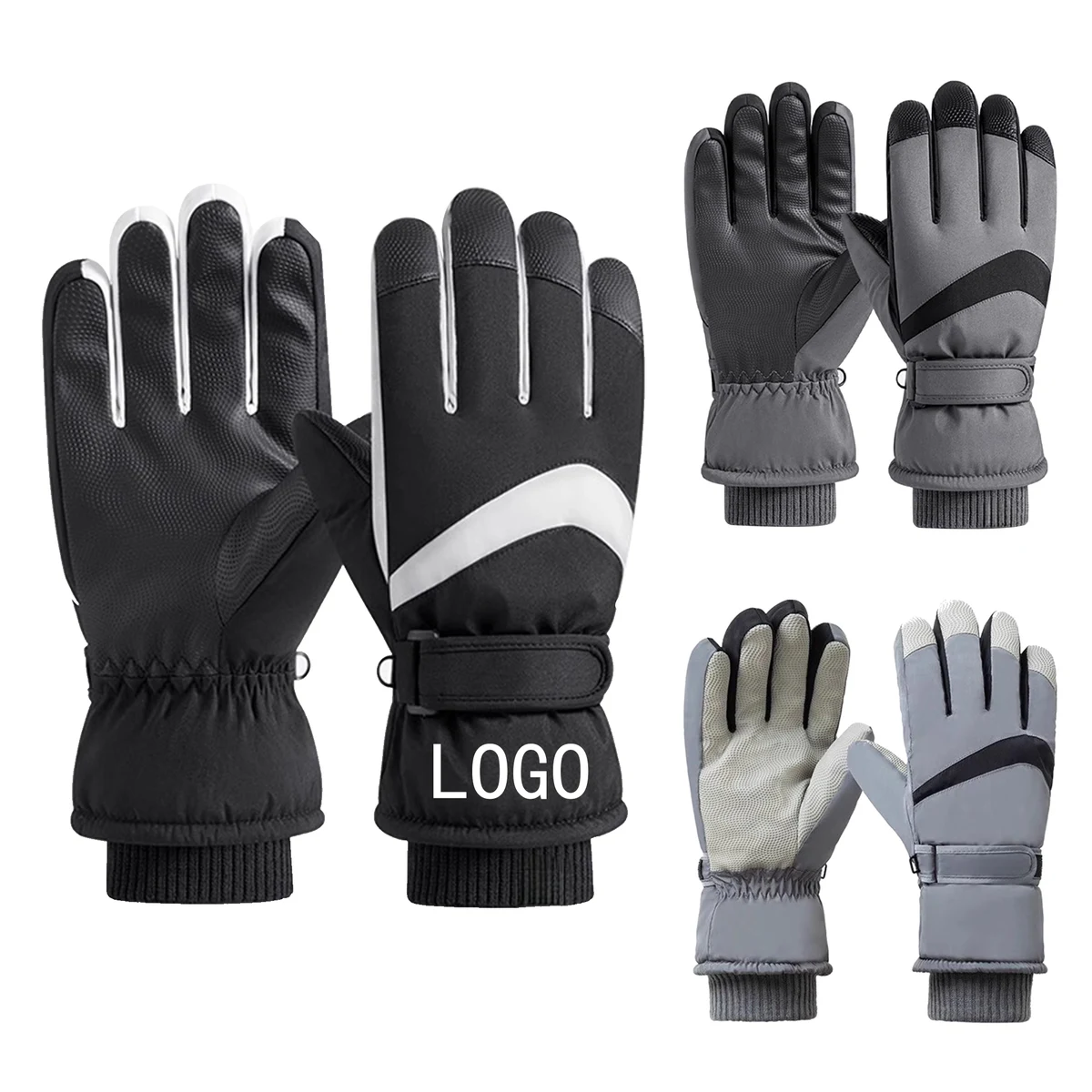Outdoor Thick Waterproof And Windproof Touch Screen Gloves 1