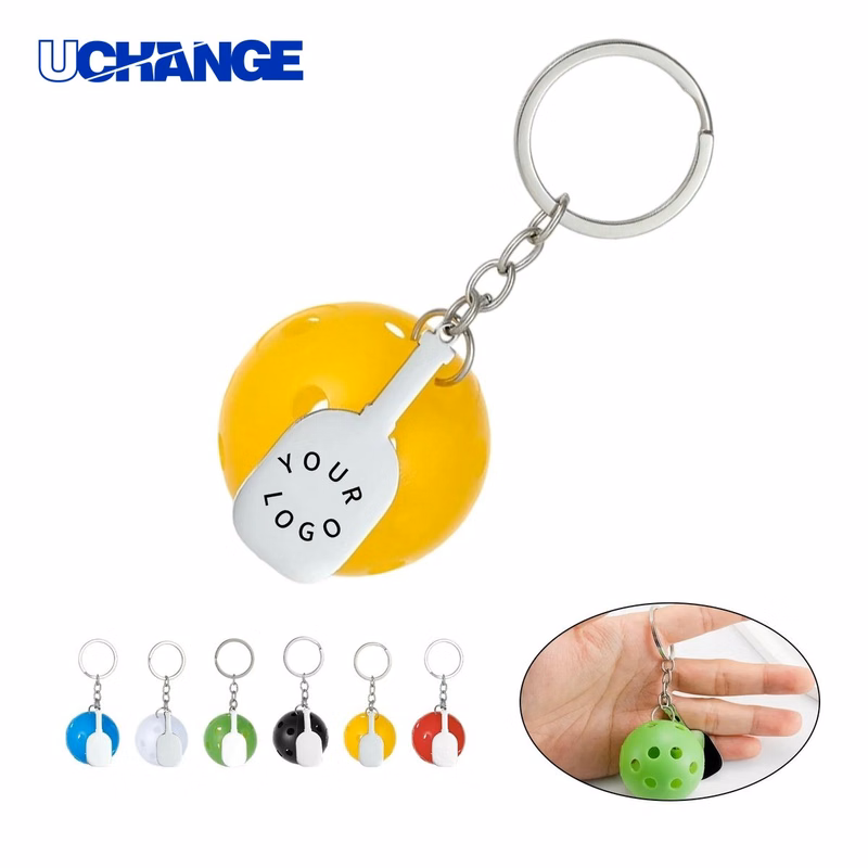 Pickleball Keychain Charm Mini for Fans and Players
