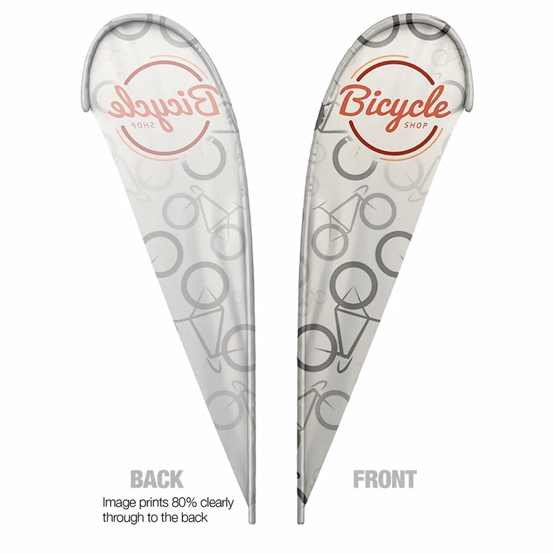 Teardrop Flag Single Sided 10ft Graphic
