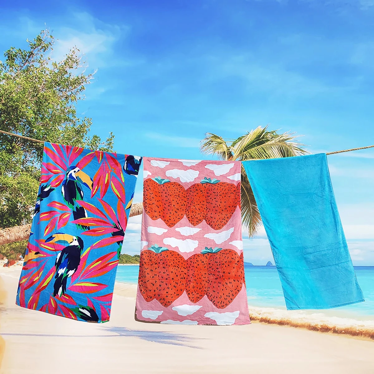 Microfiber Terry Beach Towel 1
