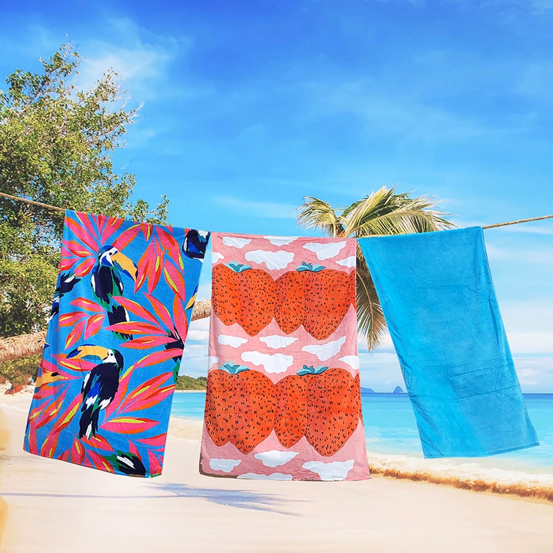 Microfiber Terry Beach Towel