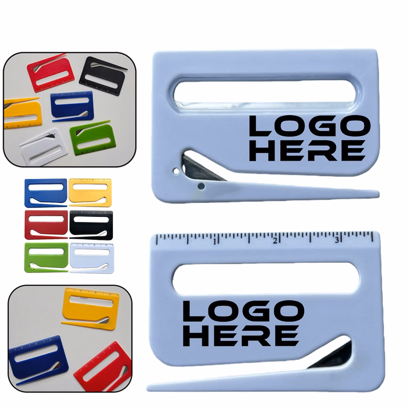 Customized 3-in-1 Magnifier Letter Opener With Ruler