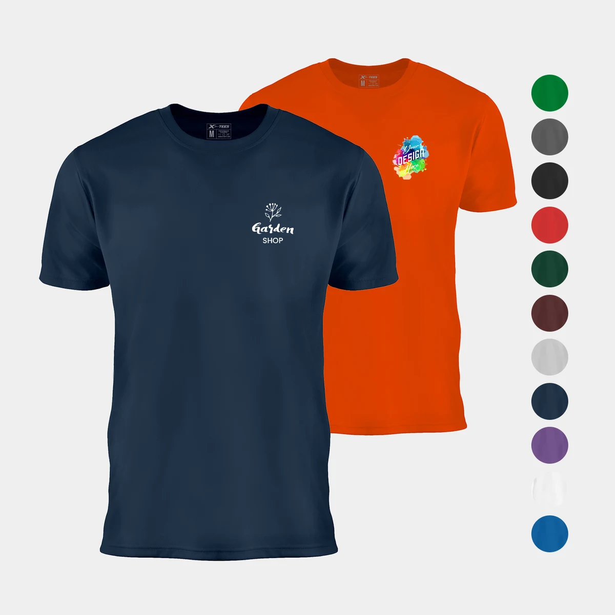 Men's Performance Crew Neck T-Shirt with Set-In Sleeves 1