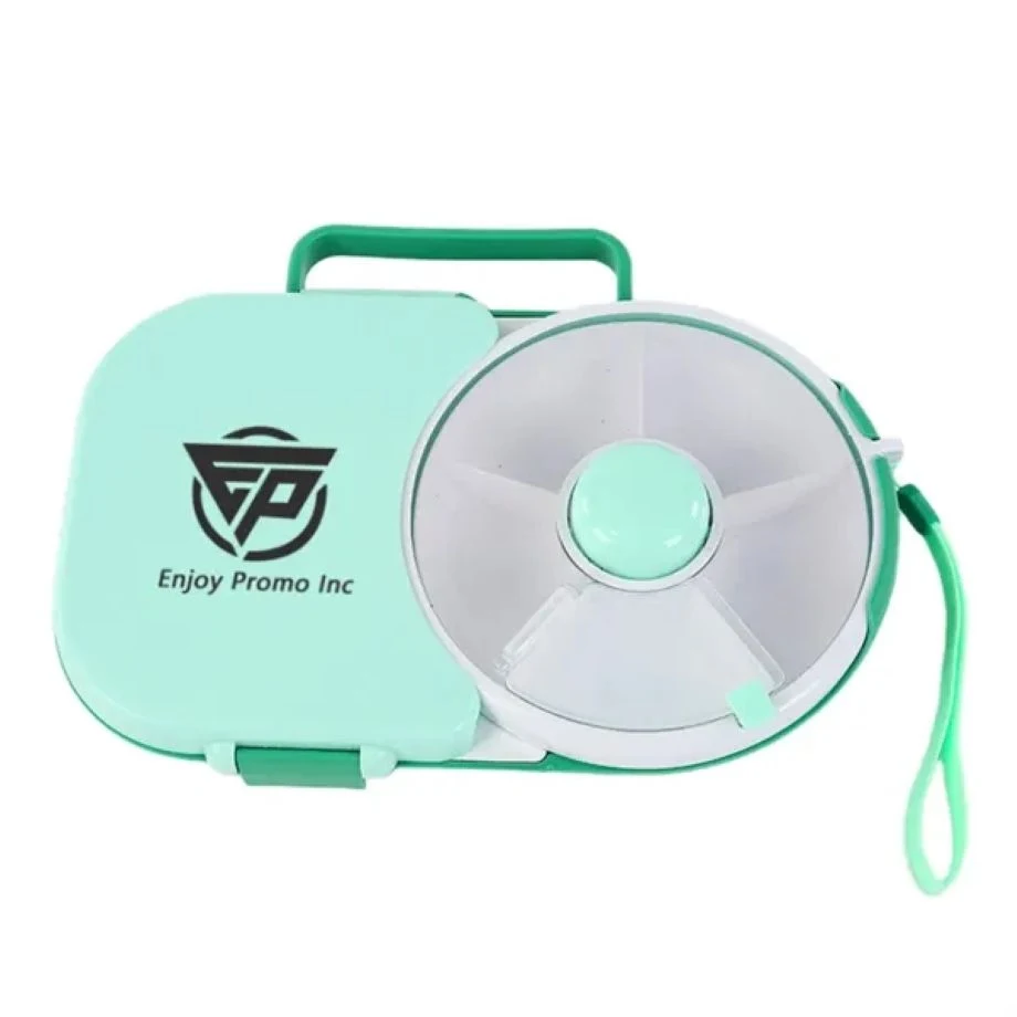 Portable Rotating Lunch Box with Handle for Kids 1