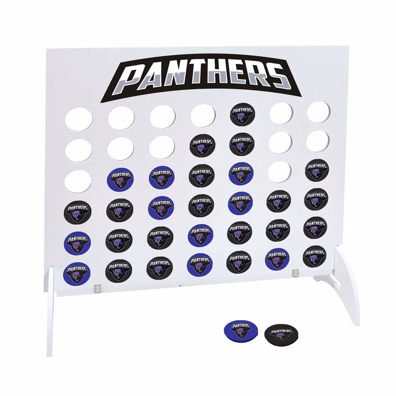 Giant 4-In-A-Row, 21 Black & 21 Blue Disks (Single-Sided)
